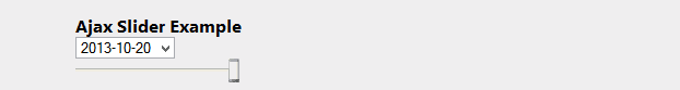 Ajax slider with its bound textbox hidden